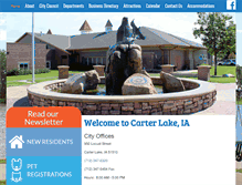 Tablet Screenshot of cityofcarterlake.com